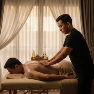 Man having a full body massage